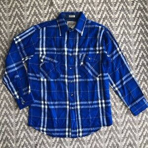 Dry Goods Saugatuck company LTD flannel plaid button up vintage size medium